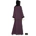Front open Abaya- Burgundy Front open Abaya- Burgundy